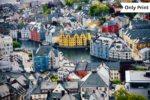 NORWAY - ALESUND CITY FROM MOUNT AKSLA | Only Print