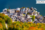 AUSTRIA - HALLSTATT TOWN FROM SALZWELTEN | Only Print
