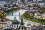AUSTRIA - RIVER SALZACH FROM THE FORTRESS