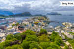 NORWAY - ALESUND FROM MOUNT AKSLA | Only Print
