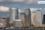 LOWER MANHATTAN SKYLINE FROM HUDSON RIVER - 3 | Only Print