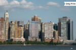 LOWER MANHATTAN SKYLINE FROM HUDSON RIVER - 1 | Only Print
