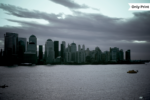 MANHATTAN SKYLINE ON A CLOUDY DAY | Only Print